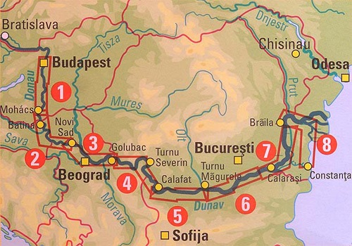 Donau Radweg (set fietskaarten 1:100.000) 9783943752175 Huber Verlag Fietskaarten Westelijke Balkan Donau Radweg (set fietskaarten 1:100.000) 9783943752175 Huber Verlag Fietskaarten Westelijke Balkan