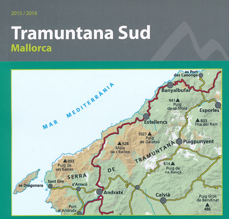 wandelkaart Tramuntana South-Mallorca 1:25.000 9788480906036 Editorial Alpina Wandelkaarten Mallorca wandelkaart Tramuntana South-Mallorca 1:25.000 9788480906036 Editorial Alpina Wandelkaarten Mallorca