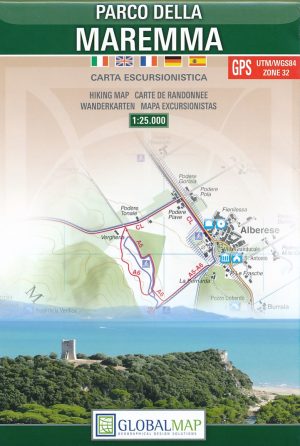 Parco della Maremma 1:25.000 9788879146746  Global Map   Wandelkaarten Toscane, Florence