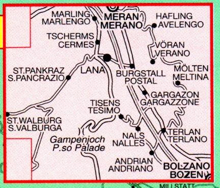 TAB-046 Lana - Val d Adige | Tabacco wandelkaart 9788883150678 Tabacco Tabacco 1:25.000 Wandelkaarten Zuid-Tirol, Dolomieten TAB-046 Lana - Val d Adige | Tabacco wandelkaart 9788883150678 Tabacco Tabacco 1:25.000 Wandelkaarten Zuid-Tirol, Dolomieten