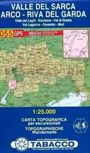 TAB-055 Valle del Sarca - Arco - Riva del Garda | Tabacco wandelkaart 9788883150975  Tabacco Tabacco 1:25.000  Wandelkaarten Gardameer