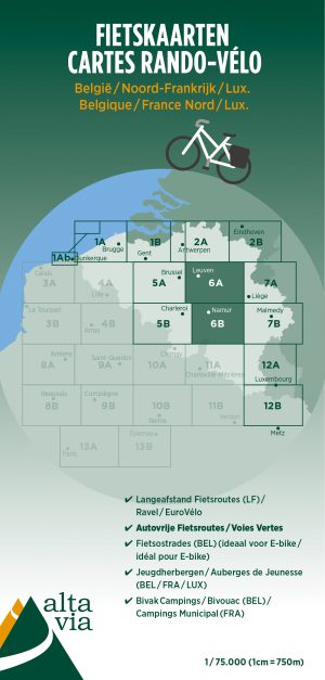 ALV-06  Provincie Brabant & Namen 1:75.000 9789082714432  Alta Via   Fietskaarten Antwerpen & oostelijk Vlaanderen, Wallonië (Ardennen)