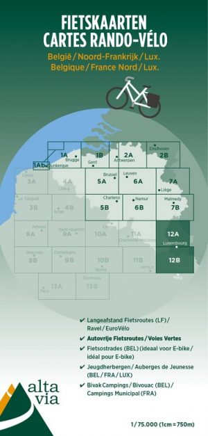 ALV-12  Luxemburg, Moselle 1:75.000 9789082714456  Alta Via   Fietskaarten Luxemburg