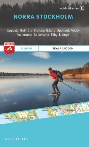 OK-26 Norra Stockholm 1:50.000 9789113068473  Norstedts Outdoorkartan (Fjällkartan)  Wandelkaarten Stockholm