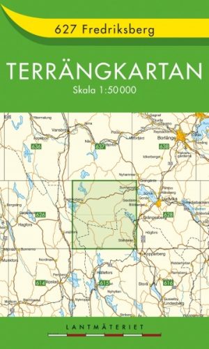 TKS-627 Fredriksberg 9789158806276  Kartförlaget - Lantmäteriet Terrängkartan  Wandelkaarten Zuid-Zweden