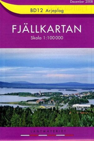 BD-12  Arjeplog 1:100.000 *  [2009] 9789158894914  Kartförlaget - Lantmäteriet Fjällkartan  Wandelkaarten Zweeds-Lapland (Norrbottens Län)