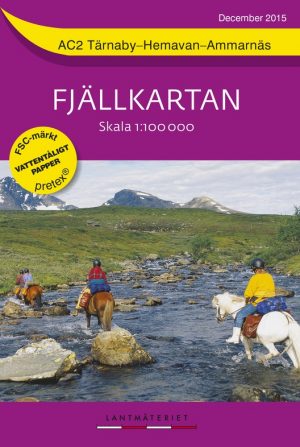 AC-2  Tärnaby - Hemavan - Ammarnäs 1:100.000 9789158895768  Kartförlaget - Lantmäteriet Fjällkartan  Wandelkaarten Midden Zweden