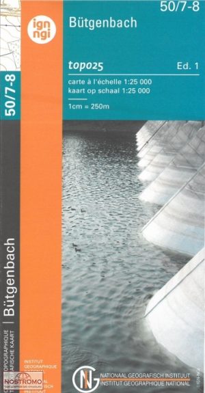 NGI-50/7-8  Butgenbach-Bullingen | topografische wandelkaart 1:25.000 9789462352339  Nationaal Geografisch Instituut NGI Wallonië 1:25.000  Wandelkaarten Wallonië (Ardennen)