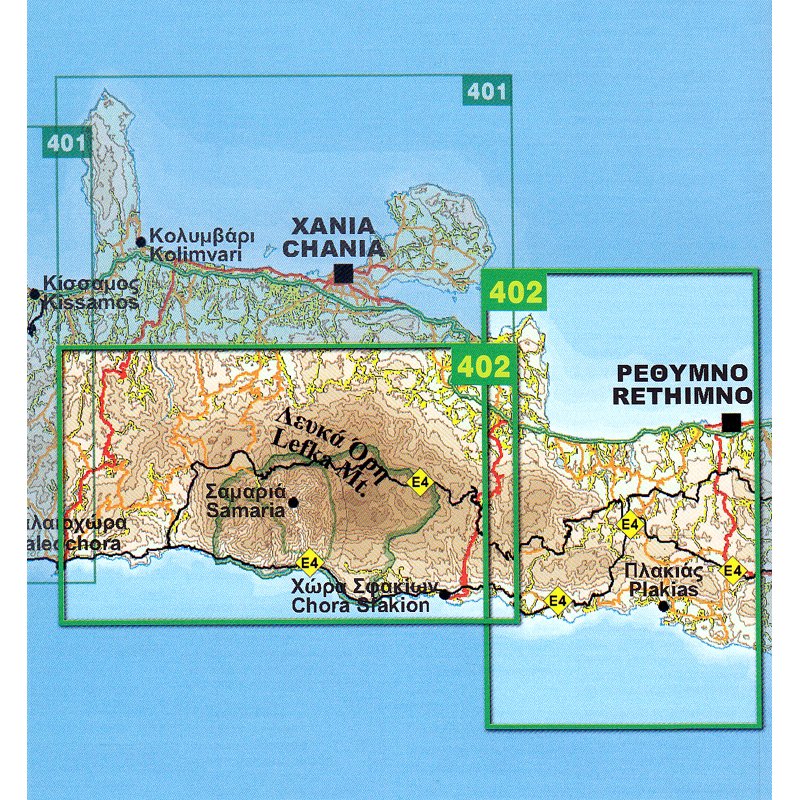 RE-402 Kreta: Lefka Ori-Samaria, Rethimno wandelkaart 1:50.000 9789604489503 Road Editions Wandelkaarten Kreta RE-402 Kreta: Lefka Ori-Samaria, Rethimno wandelkaart 1:50.000 9789604489503 Road Editions Wandelkaarten Kreta