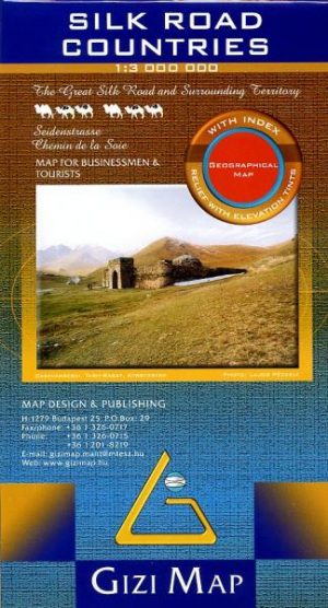 Silk Road Countries political map 1:3 000 000 9789632041384  Gizi Map   Landkaarten en wegenkaarten 