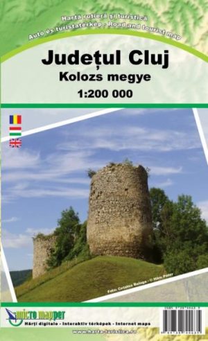Cluj County (Judet Cluj) 1:200.000 9789738700635  Dimap   Landkaarten en wegenkaarten Roemenië, Moldavië