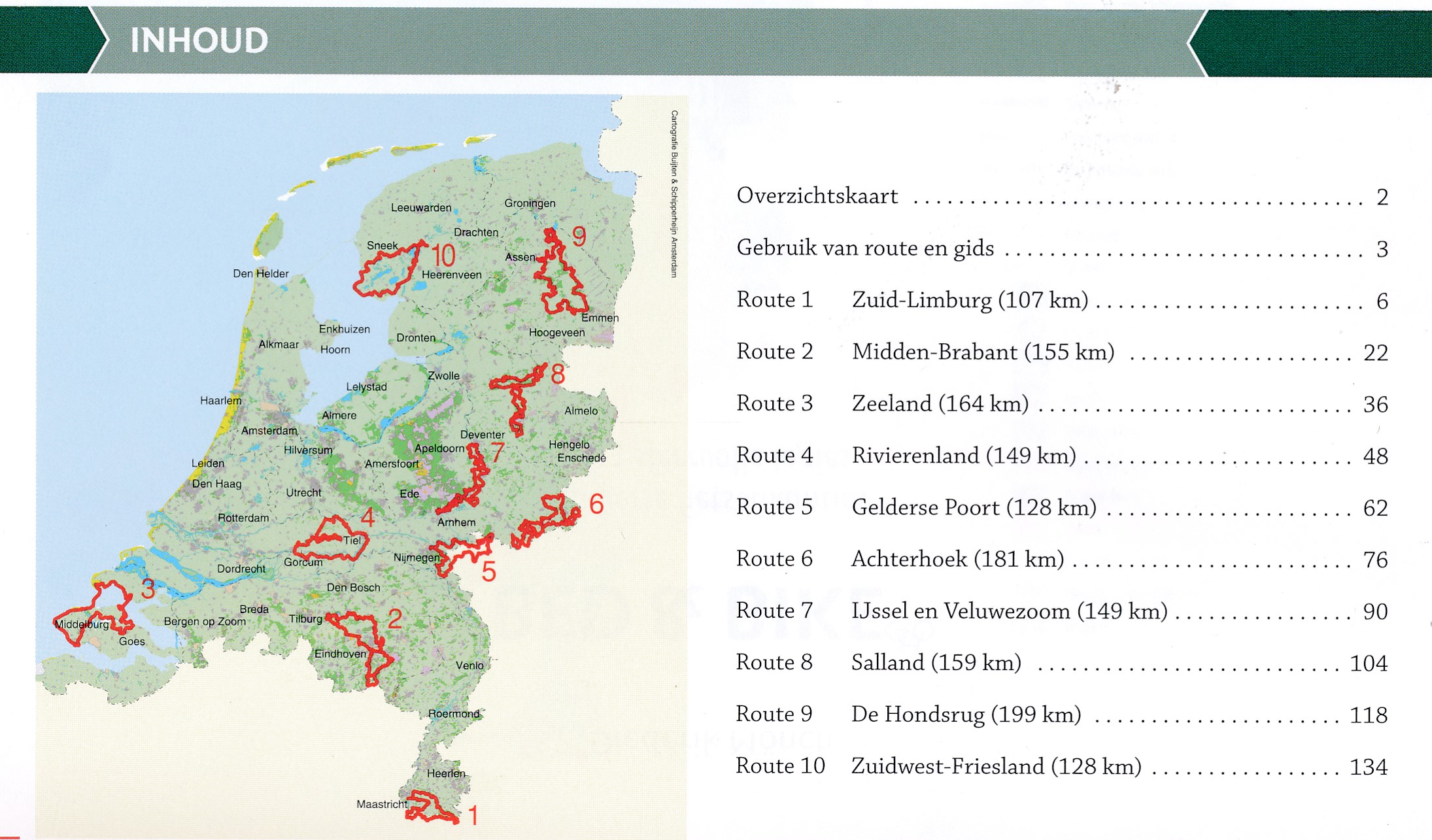 Bed & Bikeroutes - 10 meerdaagse fietstochten met sfeervolle